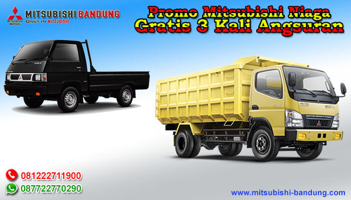 Promo Mitsubishi Niaga Gratis 3 Kali Angsuran