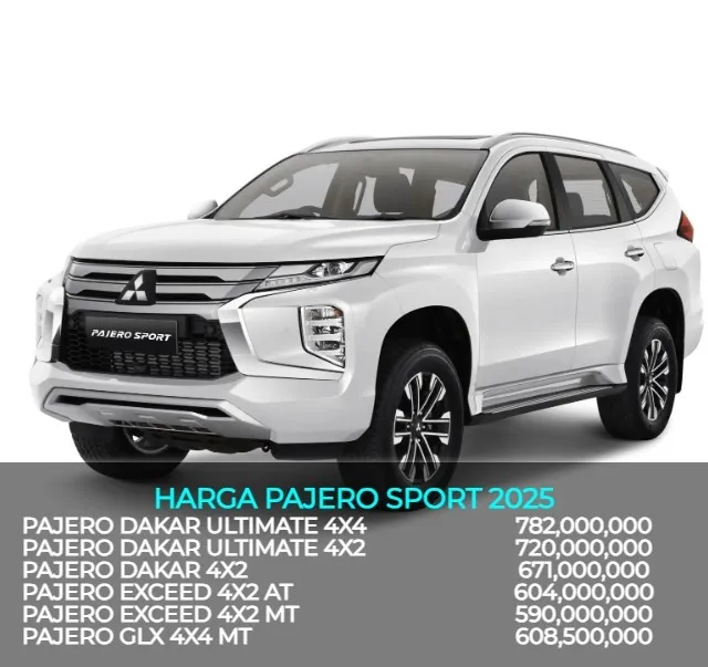 harga mitsubishi pajero sport 2025