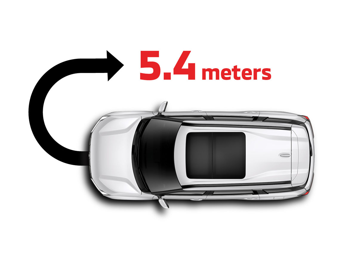 mitsubishi destinator performa minimum-turning-radius