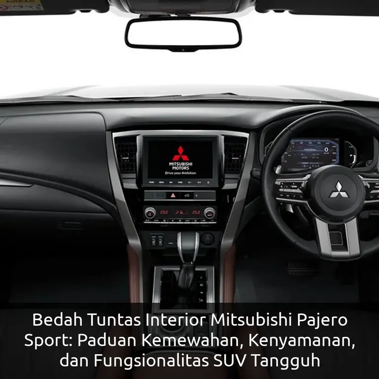 Bedah Tuntas Interior Mitsubishi Pajero Sport: Paduan Kemewahan, Kenyamanan, dan Fungsionalitas SUV Tangguh