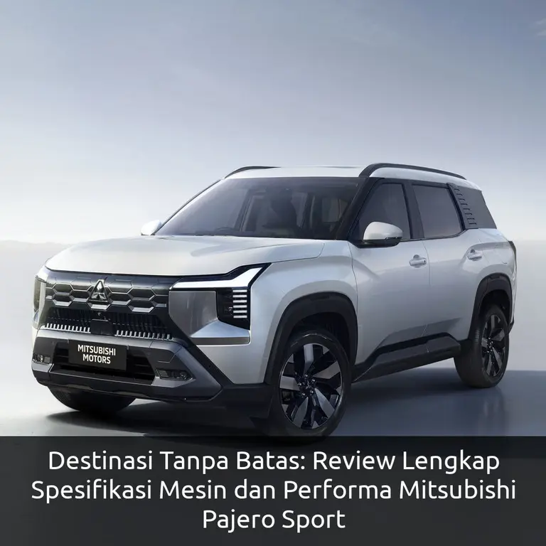 Destinasi Tanpa Batas: Review Lengkap Spesifikasi Mesin dan Performa Mitsubishi Pajero Sport