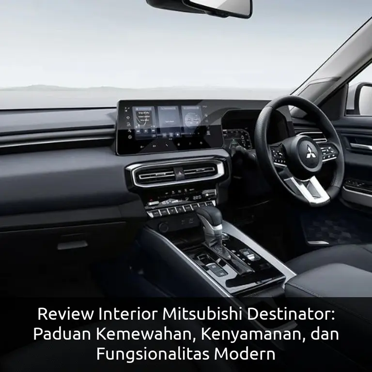 Review Interior Mitsubishi Destinator: Paduan Kemewahan, Kenyamanan, dan Fungsionalitas Modern