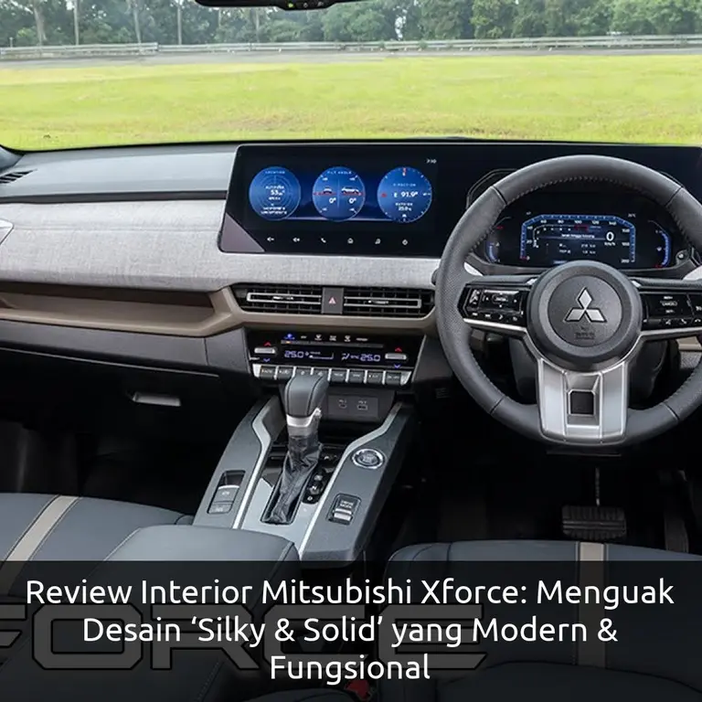 Review Interior Mitsubishi Xforce: Menguak Desain ‘Silky & Solid’ yang Modern & Fungsional